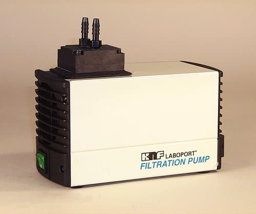 KNF Neuberger N816.1.2 KTP Laboport Mini Diaphragm Vacuum Pump, PPS, PTFE and FFPM Diaphragm, 120 Torr, 7.4psig Pressure