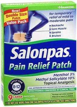 Relief Patches Large - 9 ct, Pack of 4
