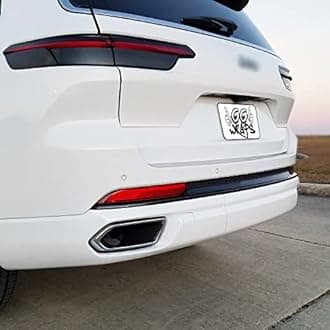 SlickMod Chrome Delete Blackout Vinyl Overlay for 2021-2023 Jeep Grand Cherokee L Diffuser Trim (Overland & Summit Models, Gloss Black)