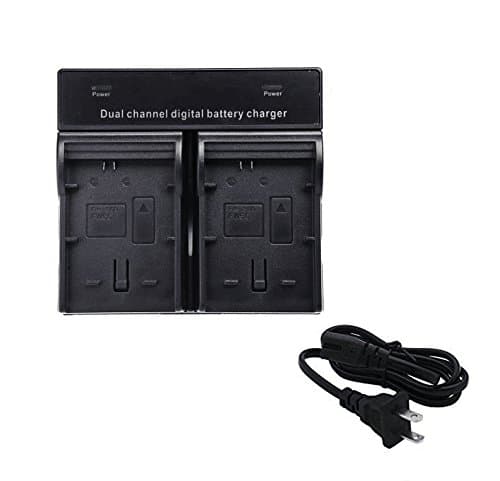 RUIZE Brand New (US Plug) Dual Channel LED Display Charger for Sony NP-FW50 Batteries Compatible With Sony NEX-3 NEX-5 NEX-6, SLT-A55, A3000, A3500, A5000, A5100, A6000, A7, A7R, A7S, A7 II