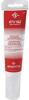 RTV162 Electronics Grade Silicone Adhesive Sealant, 2.8 oz. Tube, White Paste, MIL-A-46146B Compliant