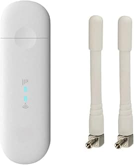 Unlocked MF79U 150Mbps 4G Wi-Fi Dongle (White). Connect up to 10 devices. Will work with any sim card Worldwide. Includes 2 x External Antennas.