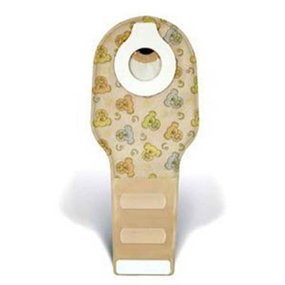 ConvaTec 411637 Little 8" Ones Two-Piece Adhesive Coupling Technology Drainable Pouch with 1-Sided Comfort Panel, Filter, Transparent, 1/5" - 1-1/4" Stoma Opening, Pack of 10