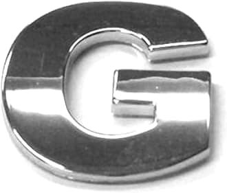 Chrome Letters Digits Numbers Signs Self Adhesive 3D Emblem Decal Badge Sticker for Car Van Home Decor - Letter G