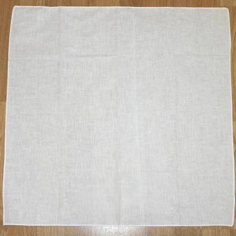 Plain WHITE cotton Bandana head scarf