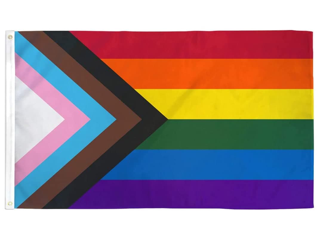 LOVEON - Progress Pride Flag Rainbow Vibrant 3x5ft Poly - Perfect for Showing Your Pride(1pcs 3x5ft)