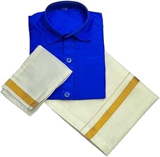 Bhandari Fashion Boys Traditional Dhoti & Shirts Set