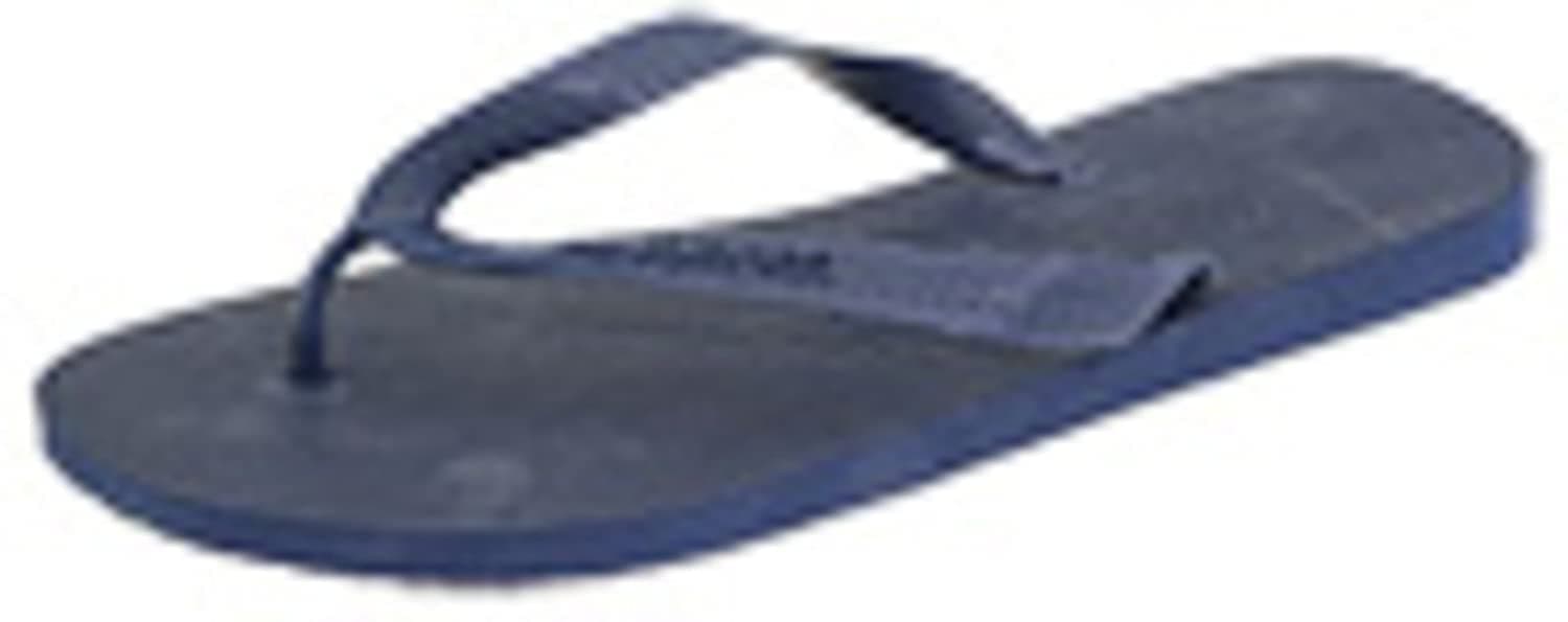 Top Men's Flip Flops, Black-curve