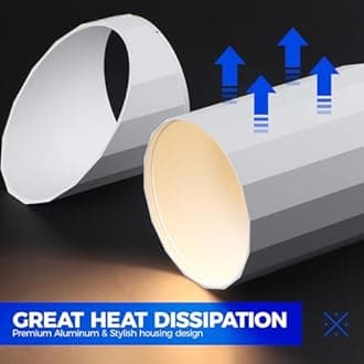 Up Lights Indoor Spotlight, 3000K GU10 Bulb, 2 in 1 Detachable Uplight Indoor Floor Can Light, 6.56FT Plug Cord & Foot Switch Accent Lighting for Plant Picture Home, White, 4 Packs