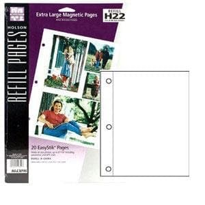 XL white 'magnetic' pages EasyStik self-adhesive 20 refill pages by Holson-Burnes (3 pack) - 8.5x11 8643096 8643096, stick pinnacle photo