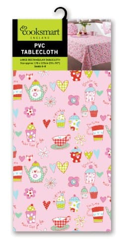 Cooksmart Large Cupcakes Design PVC Coated Tablecloth