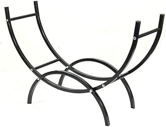 Eminence Lifestyle Firewood Rack Firewood Rack，Fireplace Firewood Bracket Log Rack，Outdoor Wood Storage Holder，Firewood Stand for Indoor/Outdoor Fire Place Heavy Duty