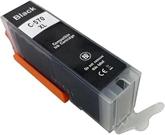 Compatible Ink Cartridge PGI-570 CLI-571 PGI570 570XL for MG5750 MG5751 MG5752 MG5753 MG6850 TS5050 TS5051 TS5052(C-570XL BK 1PC)