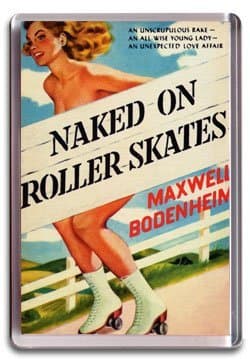 Naked On Roller Skates, Fridge Magnet