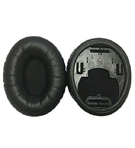Replacement Oval Ear Pads Pad Cushion for JVC HA-NC250 HA-NC260 NC100 Noise Cancelling Headphones (100% Protein Leather)