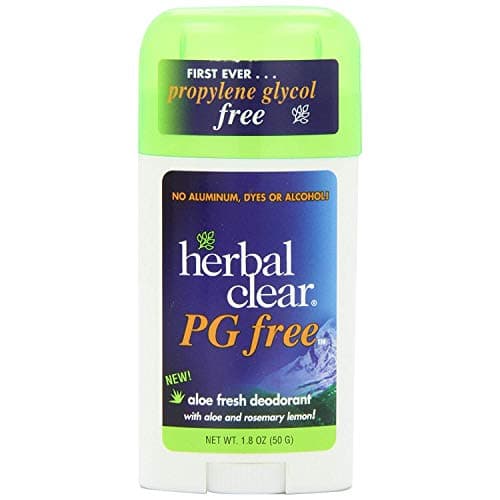 Herbal Clear Deod Stk, Aloe Fresh, PG free, 1.8 OZ (2 pack)
