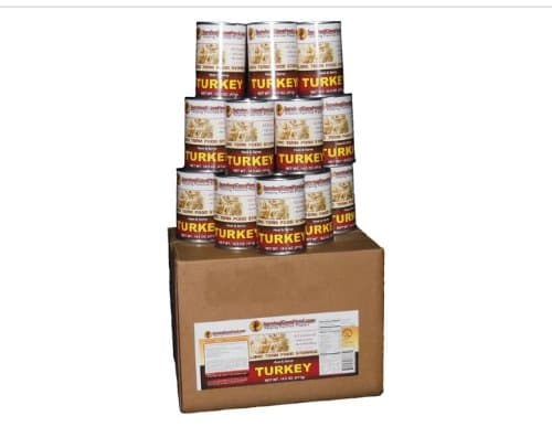 Canned Turkey 1 Case 12 / 14.5oz Cans Emergency Long Term Food Storage By Survival Cave