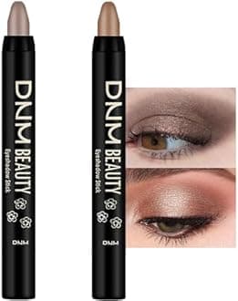 evpct 2Pcs Cream Eyeshadow Sticks Set for Eyes Waterproof, Champagne Shimmer & Pearl Shimmer Matte Eye shadow Stick Pencil Pen Bulk sombras en crema para ojos 17+18