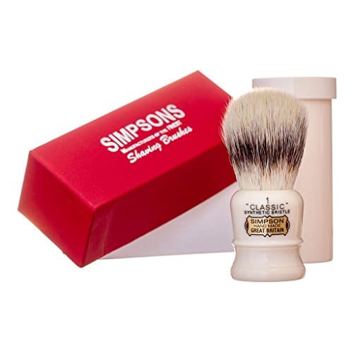 Simpsons Classic 1 Synthetic Shaving Brush w/case