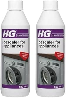 HG Descaler for Appliances, Kettle Descaler, Coffee Machine Descaler & Washing Machine Cleaner, Effective Limescale Remover by HG Cleaning Products - 500ml - 500ml (Pack of 2)