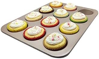 Mombake Premium Orange Greaseproof Cupcake Liners Muffin Paper Baking Cups Standard Size, 100-Count