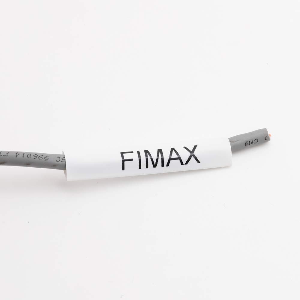 Fimax Replace 18051 Dymo 5200 Heat Shrink Labels 1/4", Cable and Wire Heat Shrink Tubing, Work with DYMO Rhino 4200 5200 5000 6000 Industrial Label Maker, Black on White, 6mm x 1.5m