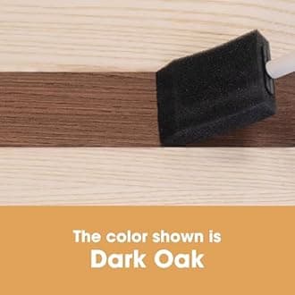 Furniture Clinic Wood Stain | Dark Oak | Water Based | Fast Drying, Low Odor, & Non-Toxic | for Indoor & Outdoor Furniture and More | Multiple Finishes | (17oz / 500ml)