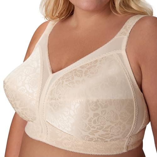 Playtex Womens 18 Hour Comfort-Strap Wireless Bra, Full-Coverage Bra with 4-Way Trusupport, Single Or 2-Pack