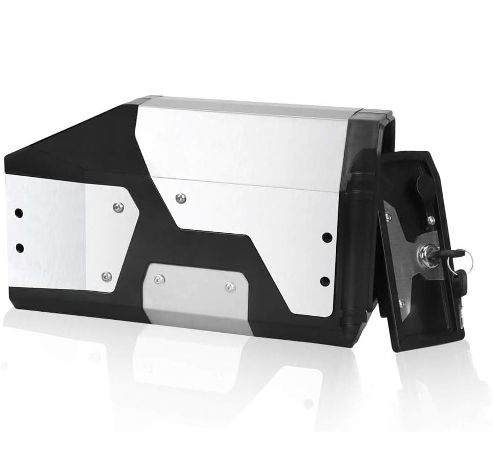 R1200GS Tool Box Motorcycle Left Side Bracket with Stainless Steel Case Replacement for BMW R1250GS LC ADV Adventure F750 F850 Accessories