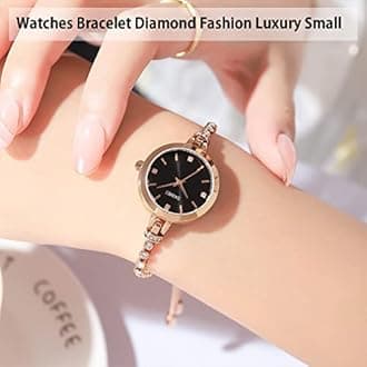 SKMEI Women Watches Bracelet Diamond Ladies Female Small Rose Gold Fashion Luxury Thin Waterproof Analog Quartz Casual Girls Wife Gifts Silver Wrist Watch