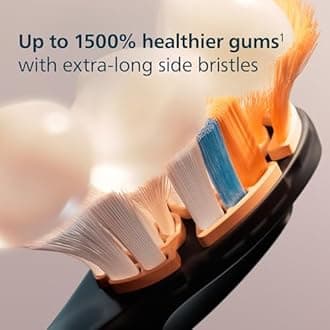 Philips Sonicare A3 Premium All-in-One Toothbrush Head, 2 Brush Heads, Black, HX9092/95