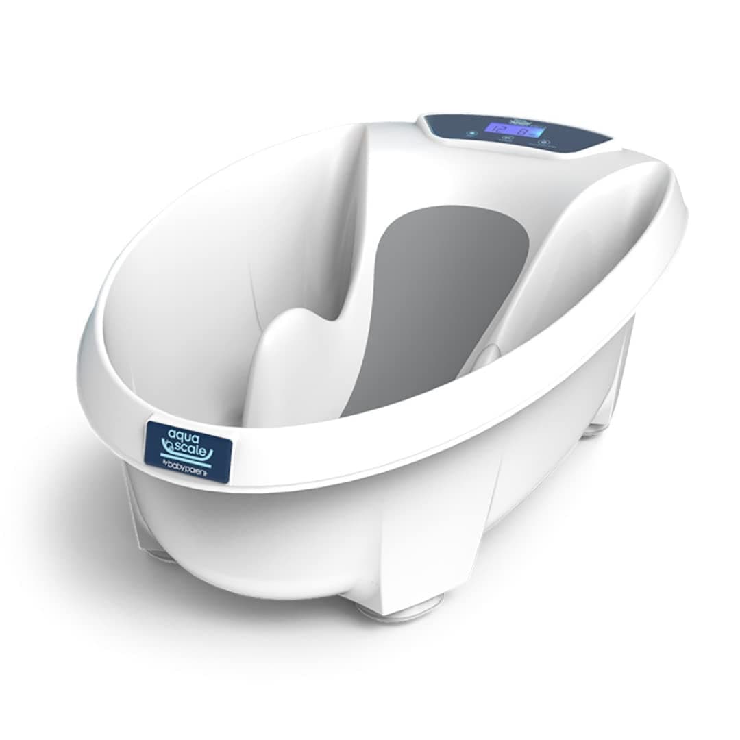 AquaScale V3 Next Generation Digital Baby Bath, White