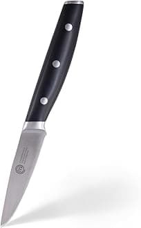 MasterChef Paring Knife 8" with High Carbon Stainless Steel Blade and Triple Riveted Handles, Professional Quality Kitchen Knife for Precision Cooking at Home, Perfectly Balanced, Razor Sharp