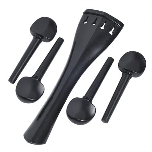 1set Cello Peg Cello Tailpiece Ebony Wood 4 Pegs and Tailpiece Cello Parts