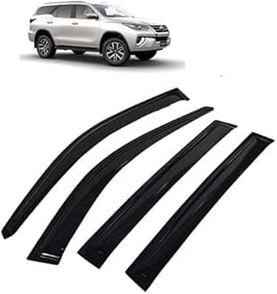 ARUN Car Rain Wind Door Visor for Toyota Fortuner 2009-2014 (Set of 4)