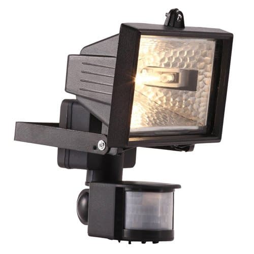 POWERMASTERS5891 Eco-Halogen PIR Floodlight, 120 W, Black