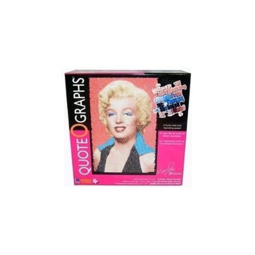 Quote O Graphs - Marilyn Monroe 1,000 Piece Puzzle