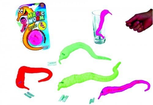 Magic Twisty Worm - Pack of 4 Assorted Colours by OUT OF THE BLUE KG