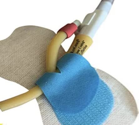 3 Pack + 1 Extra Foley Catheter Stabilization Device Holder - Latex Free | Sensitive Skin| Flexible Hook and Loop - No Fiddly Plastic Clips