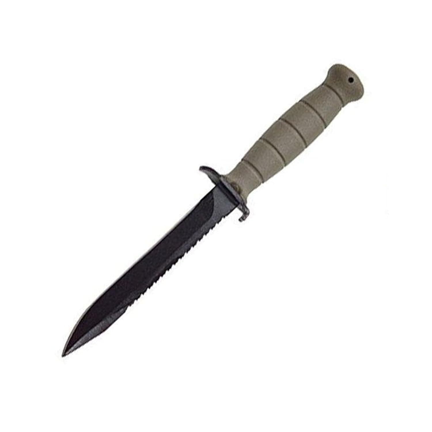 KD039179 Fixed Field Knife w/Saw 6.5" Blade 11.4" Overall FDE