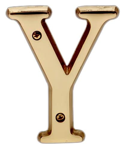 Taymor 27-BL6Y House Letter 6-Inch, Y, Solid Brass