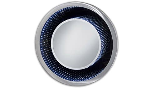 NOVA of California Modern Evanesce Infinity Mirror - Round - Silver
