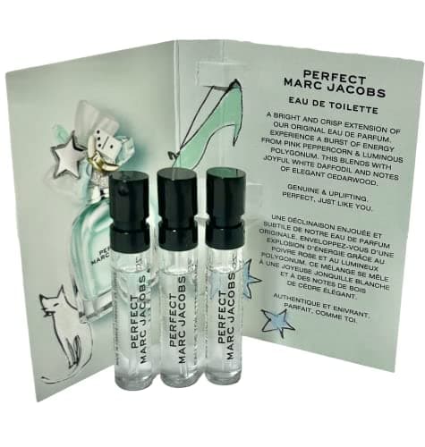 Marc Jacobs Perfect EDT Sample Women Perfume Spray 1.2 ml / 0.04 oz - set of 3