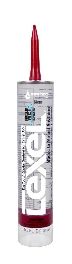 Sashco13010 2 Pack 10.5 oz. Lexel Adhesive Caulk, Clear