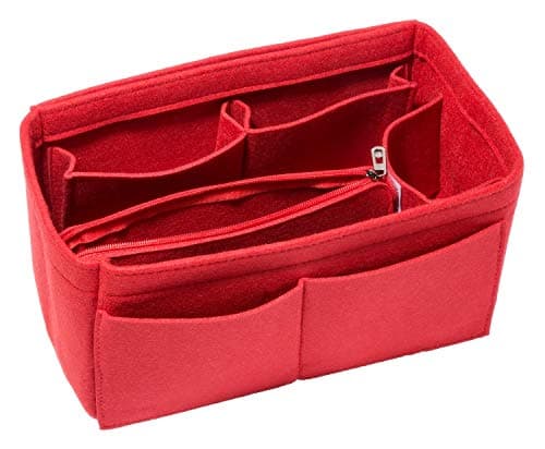 Felt Insert Bag Organizer Purse Organizer Include Zipper Purse for Handbag Choice 3 Size