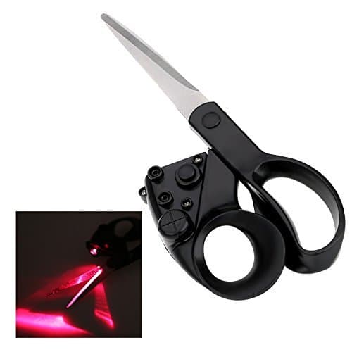 Laser Guided Fabric Scissors Trimmer Accurate Cutting Straight Fast for Crafts Wrapping Gifts Sewing