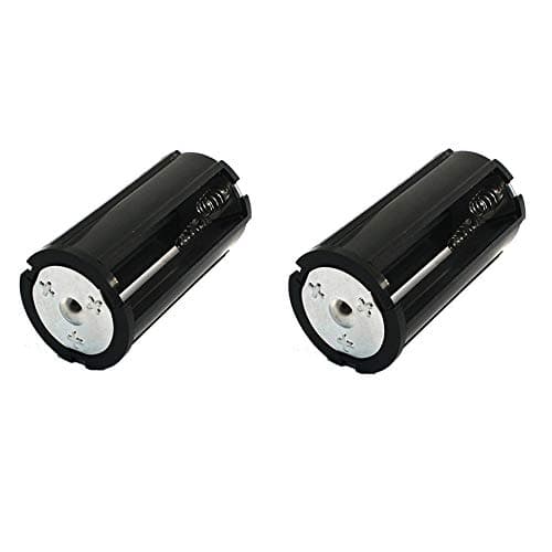 GFORTUN2PCS 3 X 18650 Parallel Battery Holder Adapter Cylinder Battery Storage Case Black Plastic