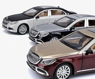 Magicwand 1:24 Scale Die-Cast 2025 Maybachh AMG-GLS600【Large】 with 6 Openable Doors,Pull Back Action, Glowing Grill,Working Headlights & Tail Lights【Colors as Per Stock】【Pack of 1】