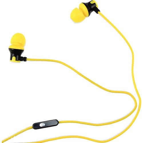 Subjekt Amp'd Earphones with Mic (Yellow)