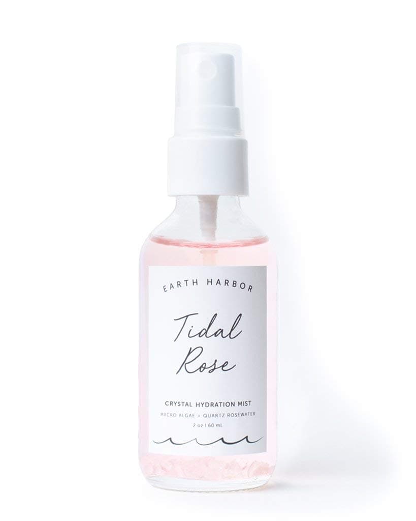 Tidal Rose Crystal Hydration Toner - Soothes Inflammation & Tones | Rose Water + Rose Quartz + White Tea | 100% Natural & Cruelty-Free | 2 fl oz